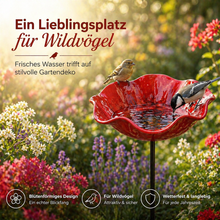 Carica l'immagine nel visualizzatore di Gallery, Fiori per uccelli - Abbeveratoio per uccelli a forma di fiore | Set da 2