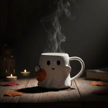 Carica l'immagine nel visualizzatore di Gallery, Tazza fantasma di zucca - Dolce fantasma con zucca - perfetta per Halloween