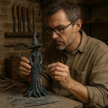 Carica l'immagine nel visualizzatore di Gallery, Statua di Strega d'Ombra - La Guardiana Silenziosa