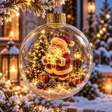 Carica l'immagine nel visualizzatore di Gallery, WinterWunder – leuchtende 3D-Weihnachtskugel mit Miniaturwelt