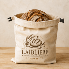 Lade das Bild in den Galerie-Viewer, LaibLiebe – natürlicher Brotbeutel aus echtem Bienenwachs - Brot länger frisch halten