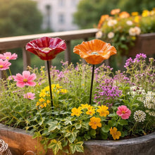 Carica l'immagine nel visualizzatore di Gallery, Magici Fiori delle Api – Abbeveratoi in Ceramica Resistenti alle Intemperie, Set da 4
