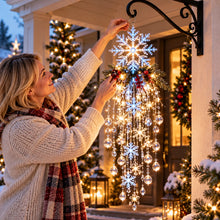 Lade das Bild in den Galerie-Viewer, Kristall-Kaskade Winterglanz - LED-Weihnachtslicht für deinen leeren Sommer-Haken