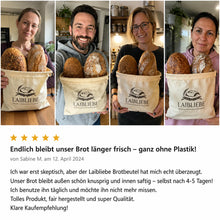 Lade das Bild in den Galerie-Viewer, LaibLiebe – natürlicher Brotbeutel aus echtem Bienenwachs - Brot länger frisch halten
