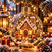 Carica l'immagine nel visualizzatore di Gallery, WinterWunder – leuchtende 3D-Weihnachtskugel mit Miniaturwelt