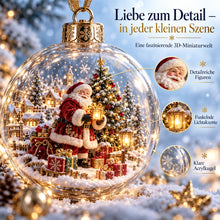 Carica l'immagine nel visualizzatore di Gallery, WinterWunder – leuchtende 3D-Weihnachtskugel mit Miniaturwelt