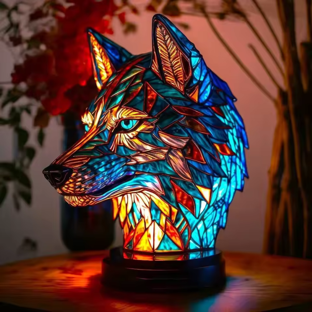 LeuchtWolf - handgefertigte Lampe, die Herzen erstrahlen lässt