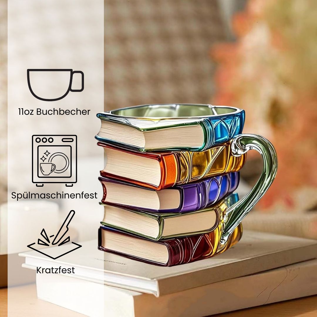 Handgemachte 3D Leseglück-Tasse - Original