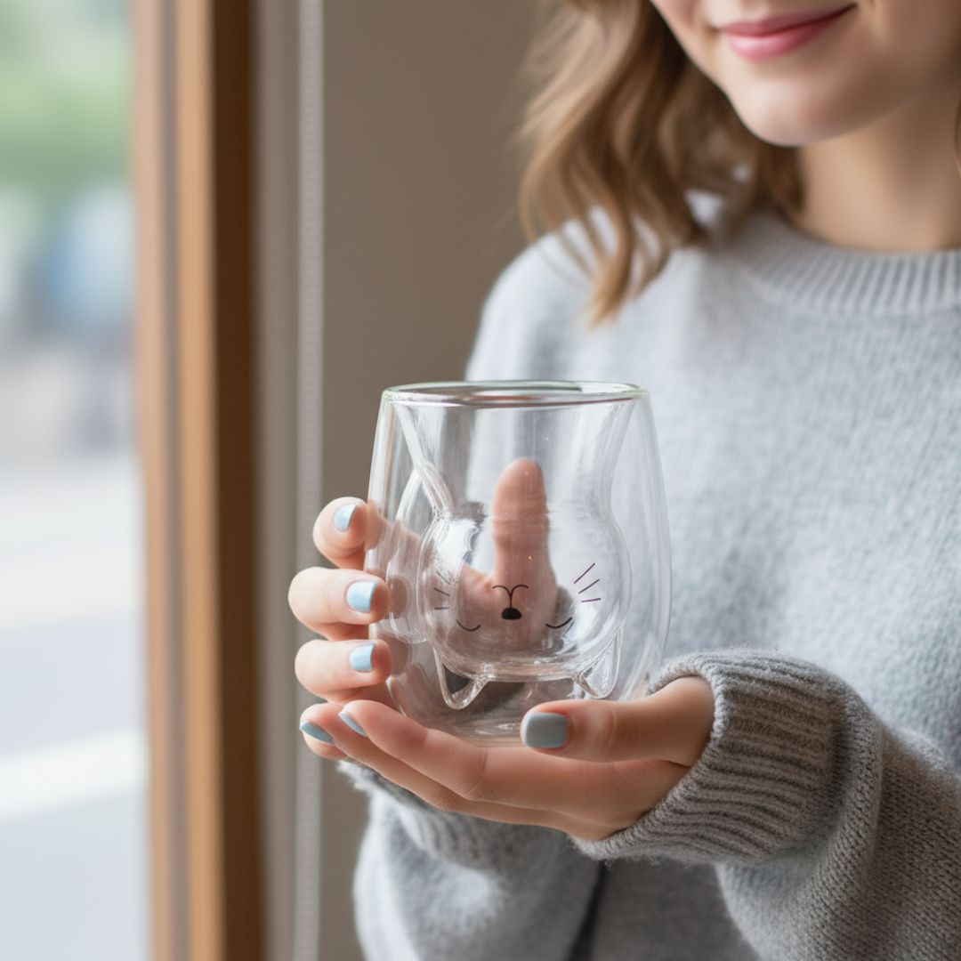 Tazza MiauGlas - Delicata sulle mani, elegante, per amanti dei gatti