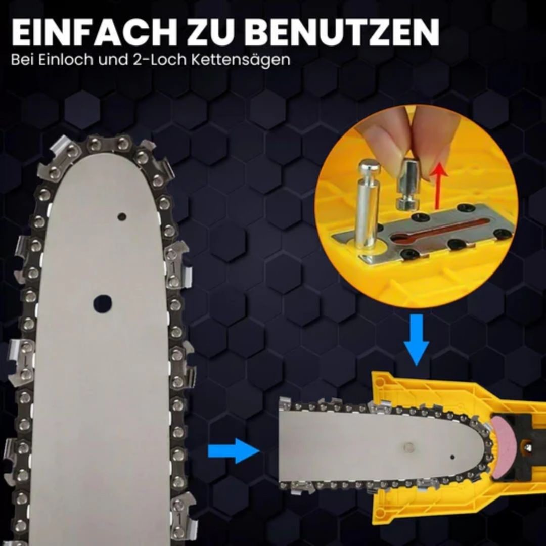 Affilacatene universale UltraSaw per i più comuni modelli di motoseghe