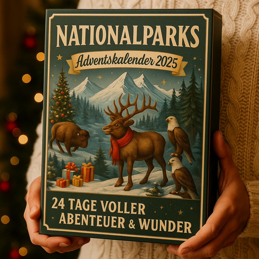Calendario dell'Avvento dei Parchi Nazionali 2025 – 24 mondi in miniatura della natura