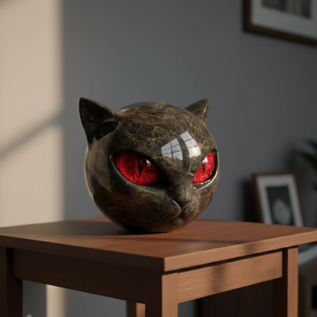 Scultura in pietra Gatto