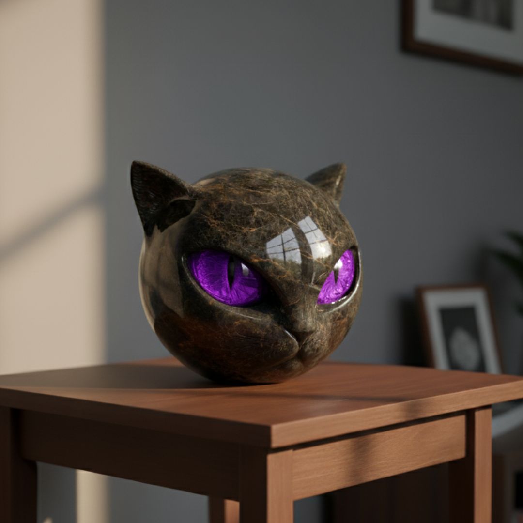 Scultura in pietra Gatto