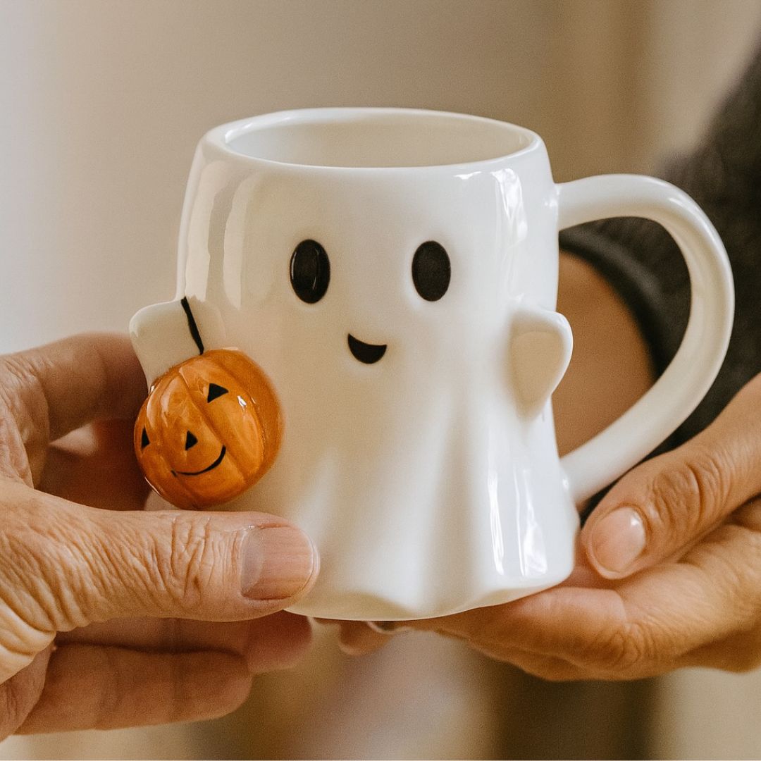 Tazza con il fantasma della zucca