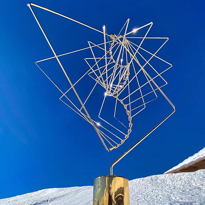 Onda magica fatta a mano - affascinante scultura eolica cinetica
