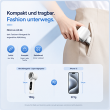 Carica l'immagine nel visualizzatore di Gallery, EisLuft Pro - Persönlicher Ventilator mit aktiver Sofortkühlung — 199 Stufen, ein Knopfdruck, sofort spürbar kühler.
