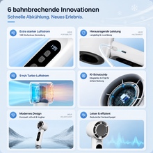 Carica l'immagine nel visualizzatore di Gallery, EisLuft Pro - Persönlicher Ventilator mit aktiver Sofortkühlung — 199 Stufen, ein Knopfdruck, sofort spürbar kühler.
