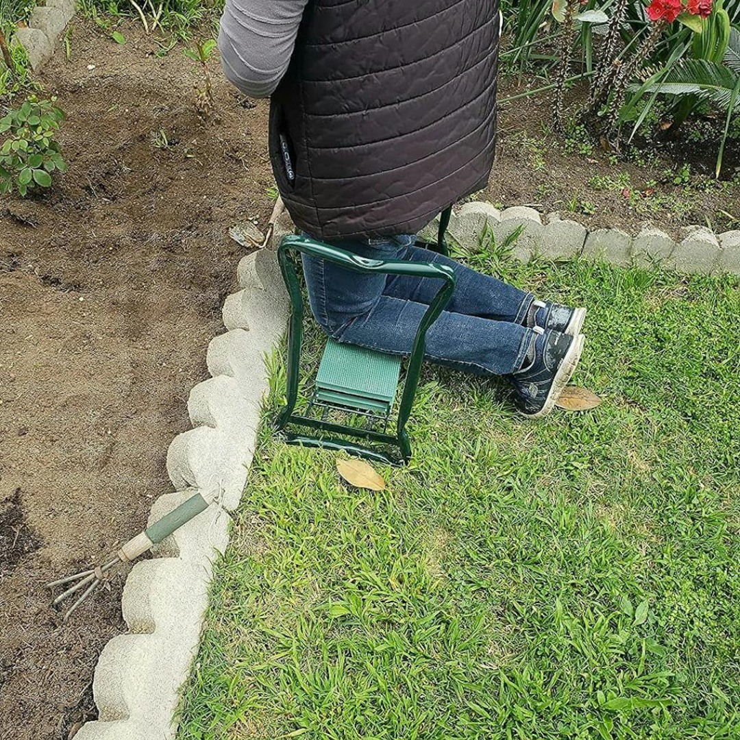 Panca e supporto per ginocchia multifunzione per il giardinaggio - allevia dolori al ginocchio e alla schiena