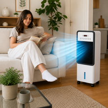 Carica l'immagine nel visualizzatore di Gallery, FreiKlima Max - Mobile Allround-Klimaanlage – Kühlt im Sommer, Heizt im Winter | Ohne Installation
