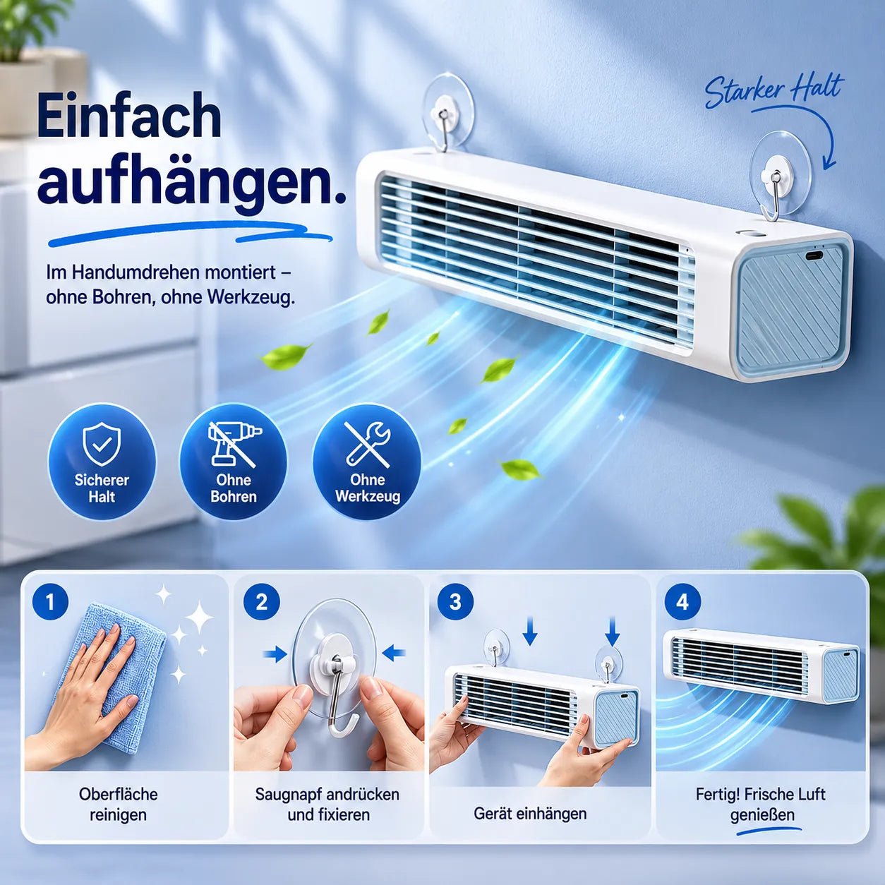 FrischLuft Pro - Refrigeratore portatile senza installazione