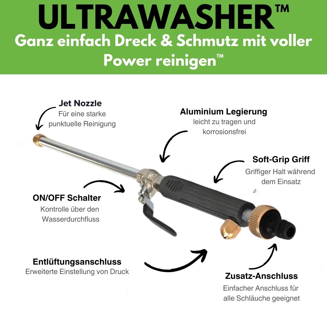 Ultrawasher - Idropulitrice turbo per ogni tubo da giardino