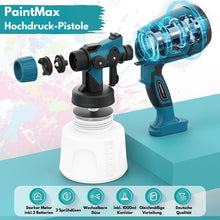 Carica l'immagine nel visualizzatore di Gallery, PaintMax - Spruzzatore di vernice senza fili ad alta pressione per una verniciatura rapida, efficiente e uniforme
