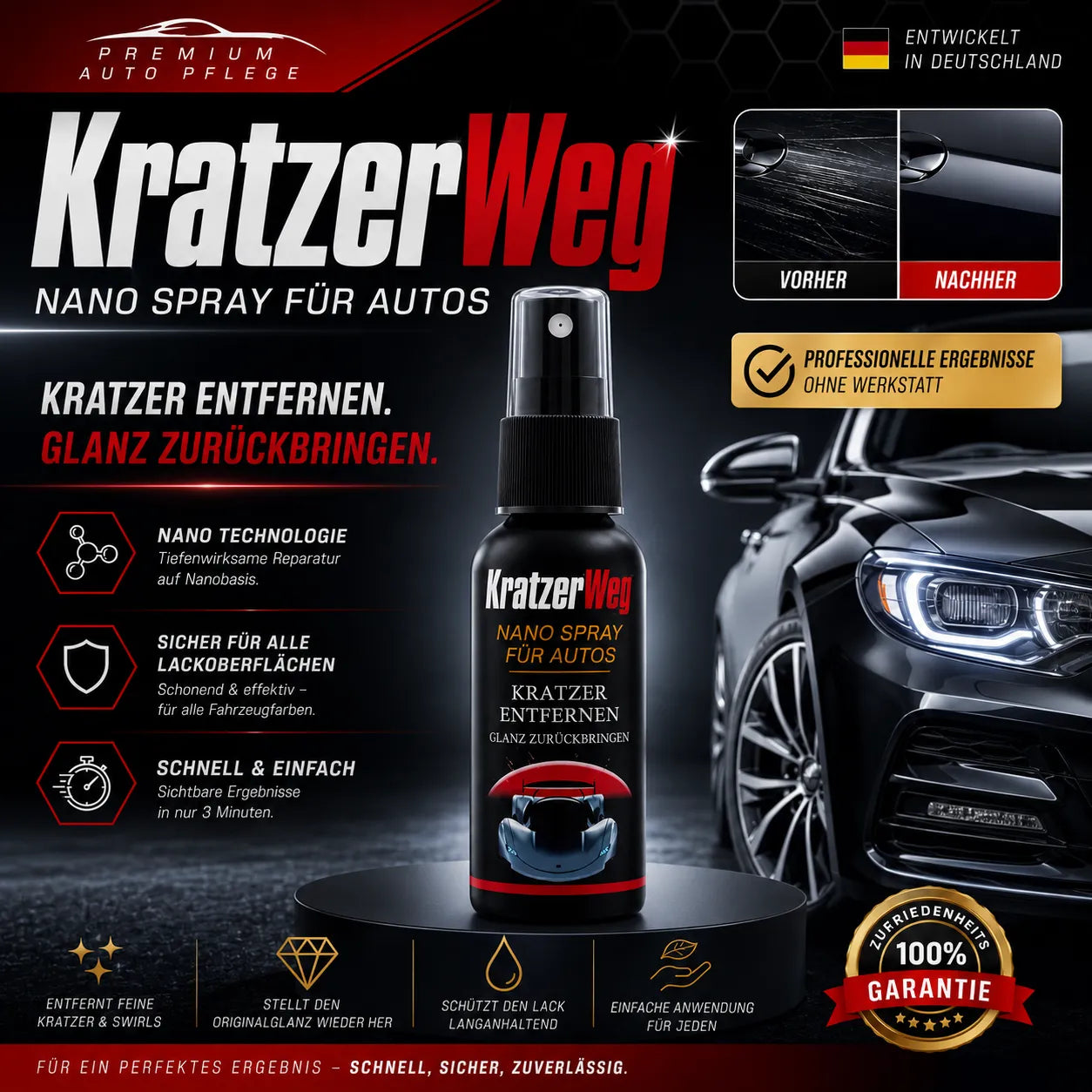 KratzerWeg - Nano Spray per Auto