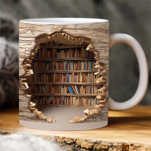 Carica l'immagine nel visualizzatore di Gallery, Tazza a mondo letterario 3D fatta a mano
