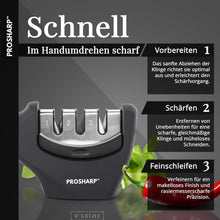 Carica l'immagine nel visualizzatore di Gallery, ProSharp - Affilacoltelli professionale in ceramica a 3 fasi
