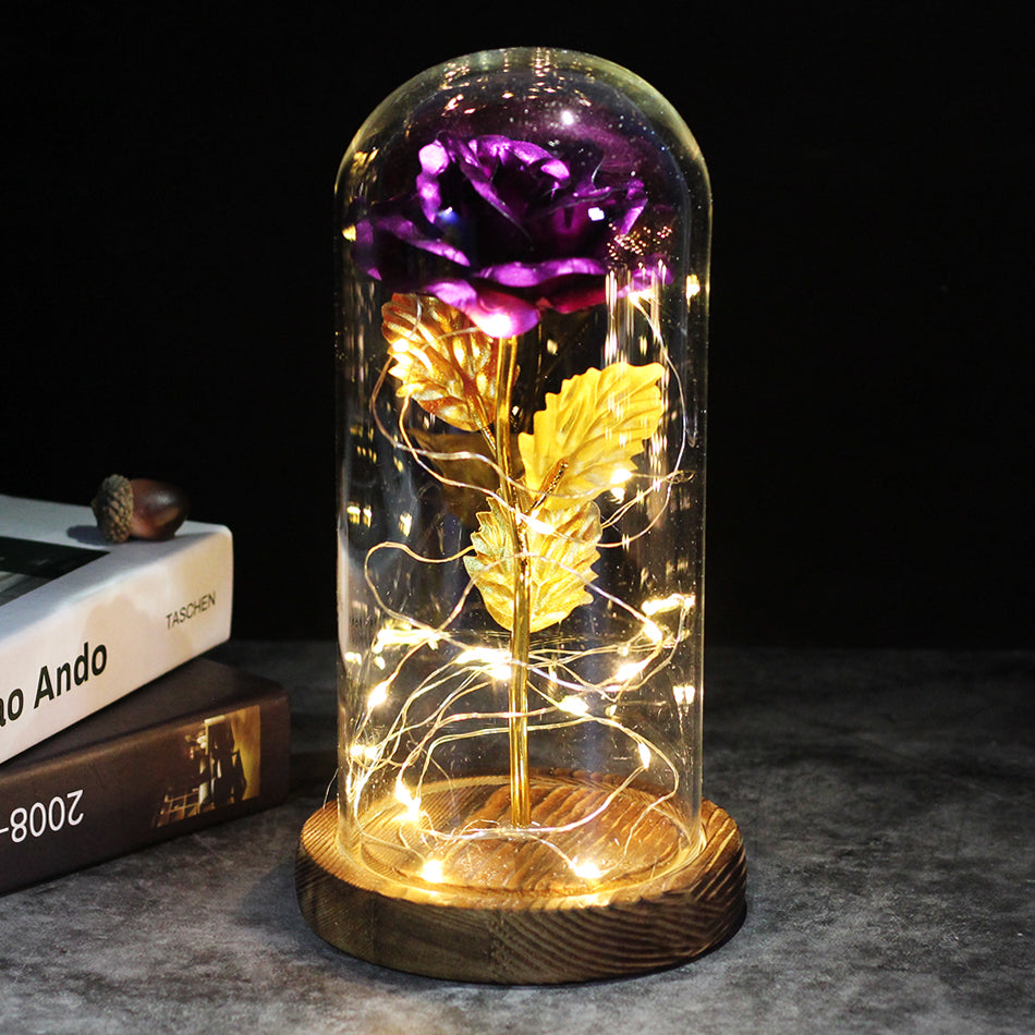 Die ewige Rose - ein Geschenk, das immer leuchtet - Violette Rose
