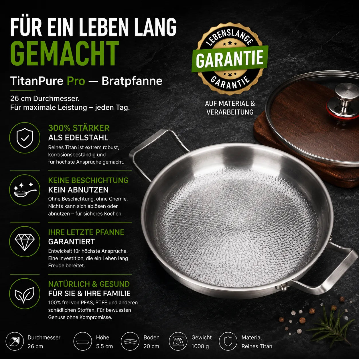 TitanPure Pro — Padella