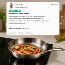 Lade das Bild in den Galerie-Viewer, TitanPur Pro Premium Titan Schmor- &amp; Hackfleischpfanne mit hohem Rand für vielseitiges Braten und Schmoren